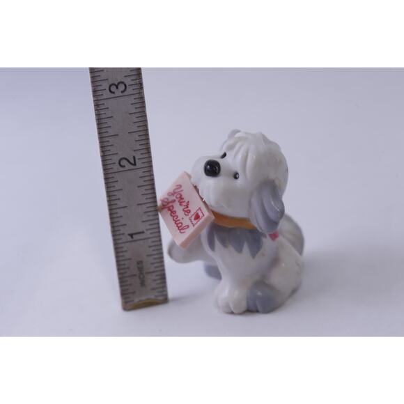 Puppy with Valentine Card, PVC Figurine, Avon, The Greeting Gang, You're Special - Picture 3 of 3